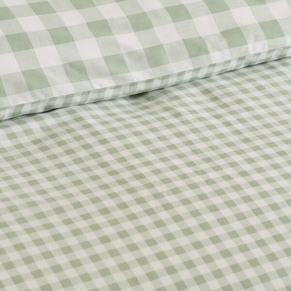 Set copripiumino e federa verde per letto singolo 135x200 cm Bamford Gingham Check – Catherine Lansfield
