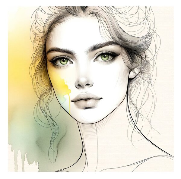 Quadro su tela – Linee e colori delicati