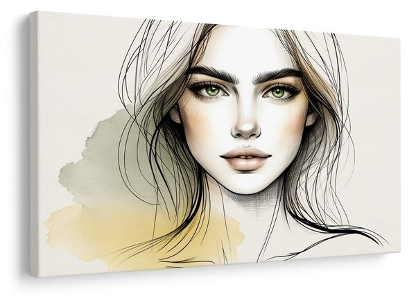 Quadro su tela – Ritratto di donna con occhi espressivi
