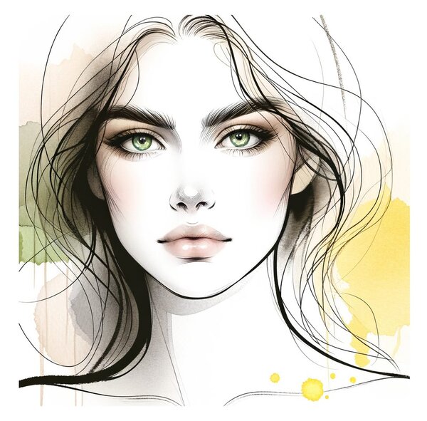 Quadro su tela – Bellezza femminile in sfumature