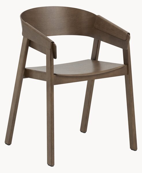 Sedia da pranzo in legno con braccioli Cover
