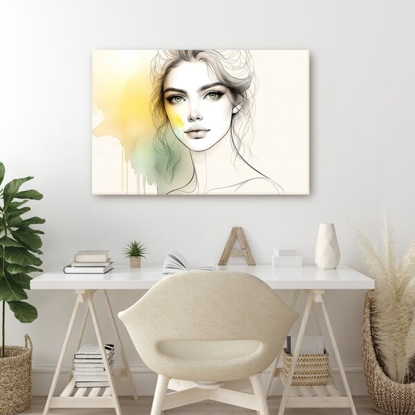 Quadro su tela – Ragazza con sguardo magico