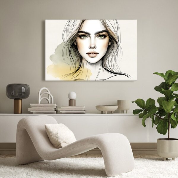 Quadro su tela – Ritratto di donna con occhi espressivi