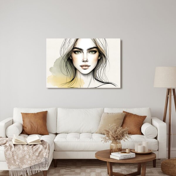 Quadro su tela – Ritratto di donna con occhi espressivi