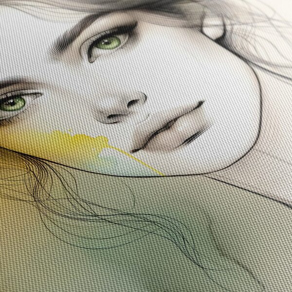Quadro su tela – Linee e colori delicati