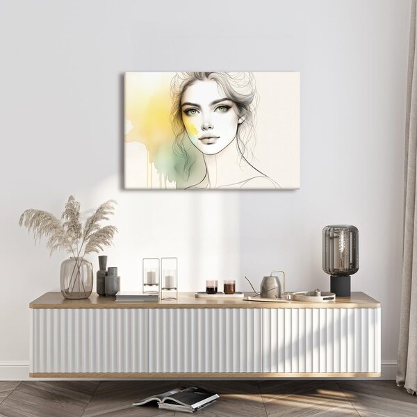 Quadro su tela – Ragazza con sguardo magico