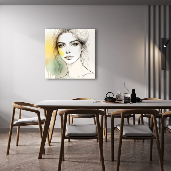Quadro su tela – Linee e colori delicati