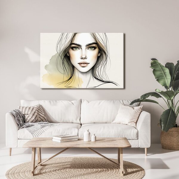 Quadro su tela – Ritratto di donna con occhi espressivi