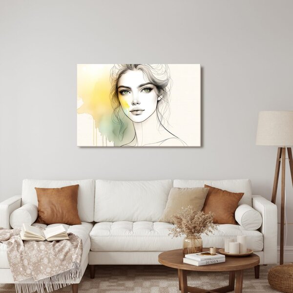 Quadro su tela – Ragazza con sguardo magico