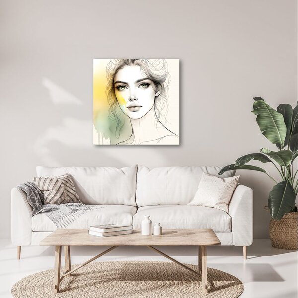 Quadro su tela – Linee e colori delicati