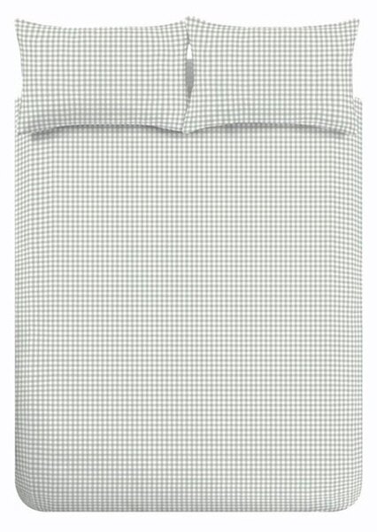 Set copripiumino e federa verde per letto singolo 135x200 cm Bamford Gingham Check – Catherine Lansfield