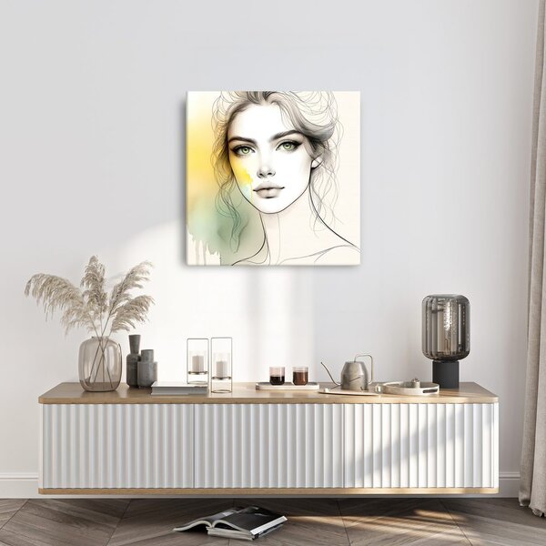 Quadro su tela – Linee e colori delicati