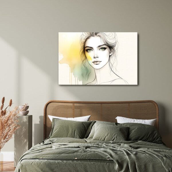 Quadro su tela – Ragazza con sguardo magico