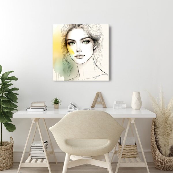 Quadro su tela – Linee e colori delicati