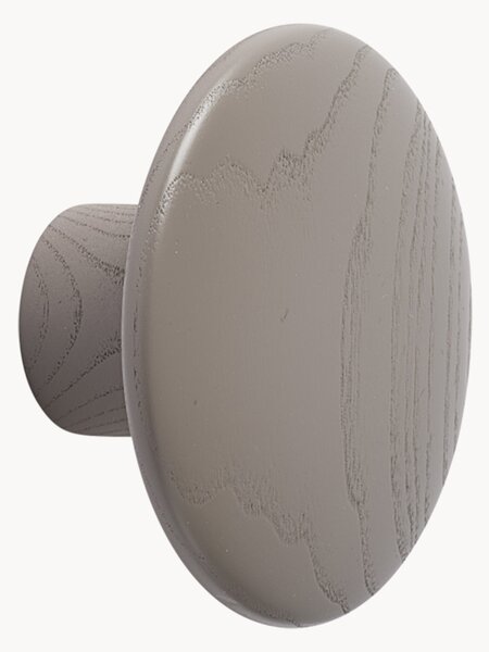 Gancio da parete in legno di quercia Dots, Ø 9 cm