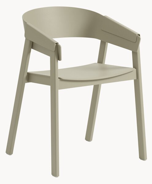 Sedia da pranzo in legno con braccioli Cover