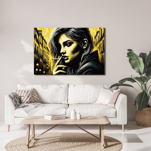 Quadro su tela – Ritratto urbano di donna