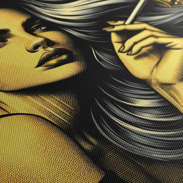 Quadro su tela – Donna dai capelli ondulati