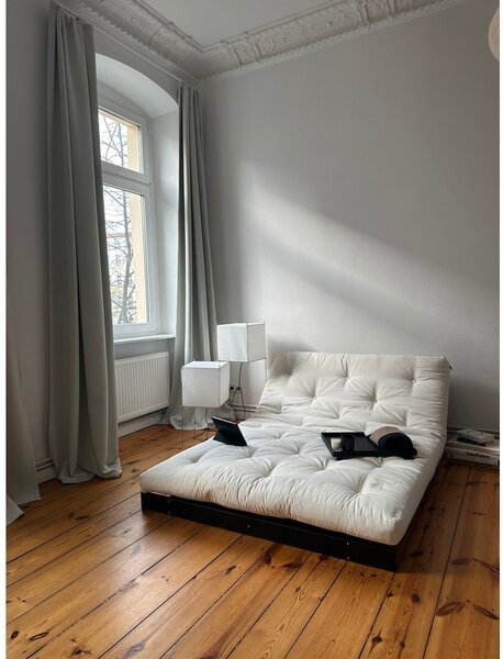 Divano letto color senape 140 cm Roots Black Night - Karup Design