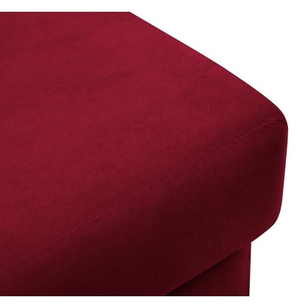 Poggiapiedi rosso con rivestimento in velluto Kyoto – Cosmopolitan Design