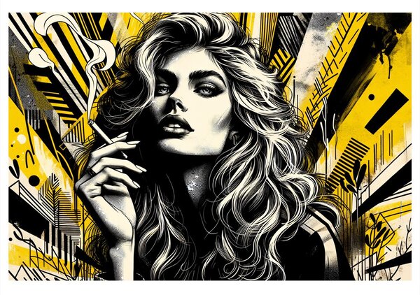 Quadro su tela – Donna in stile moderno