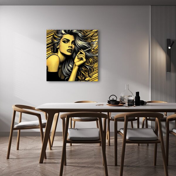 Quadro su tela – Donna dai capelli ondulati