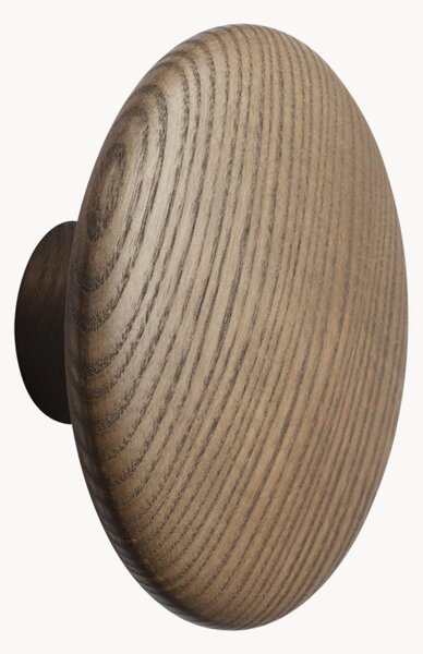 Gancio da parete in legno di quercia Dots, Ø 13 cm