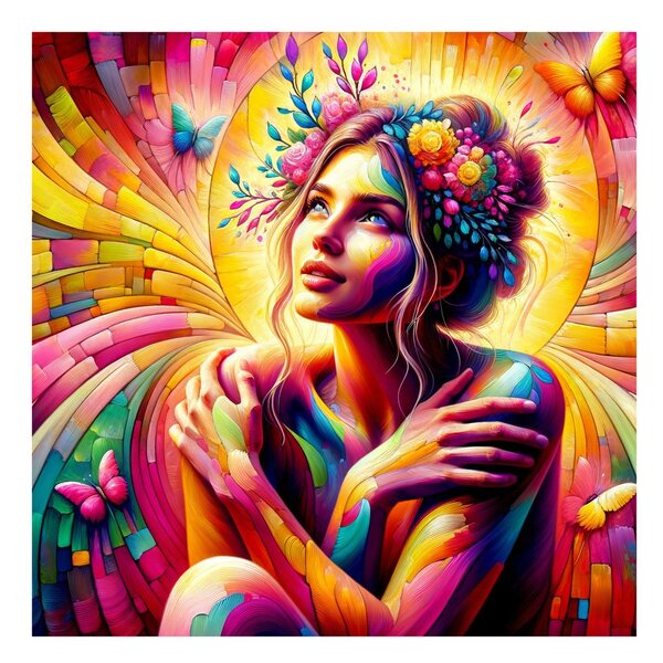 Quadro su tela – Arcobaleno armonia di colori