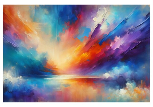 Quadro su tela – Sinfonia di colori cielo e acqua