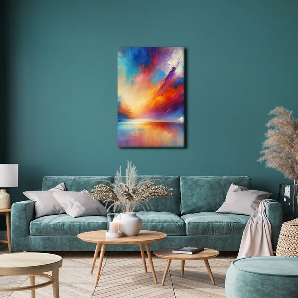 Quadro su tela – Tramonto in sfumature arcobaleno