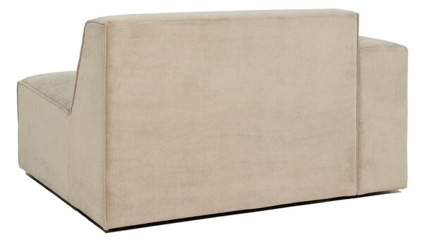 Modulo divano in velluto a coste beige (angolo sinistro) Sting - Scandic