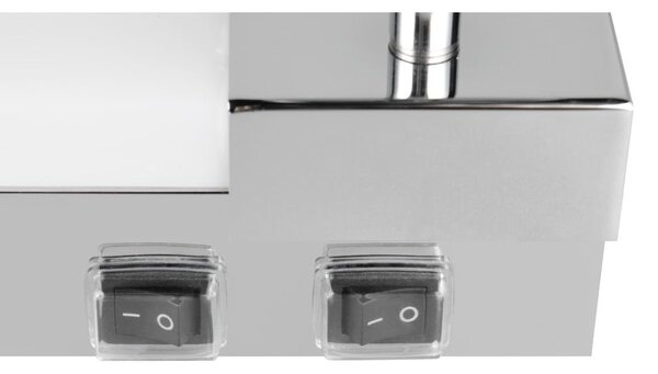 Lampada da parete LED color argento lucido Enrico – Trio