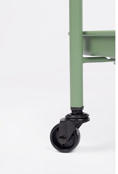 Tavolino da servizio in acciaio su ruote ø 44,5 cm Austin – Yes Everyday