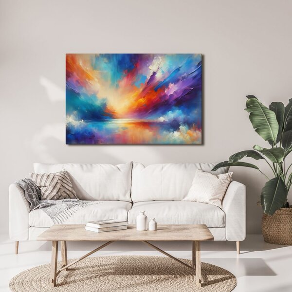 Quadro su tela – Sinfonia di colori cielo e acqua