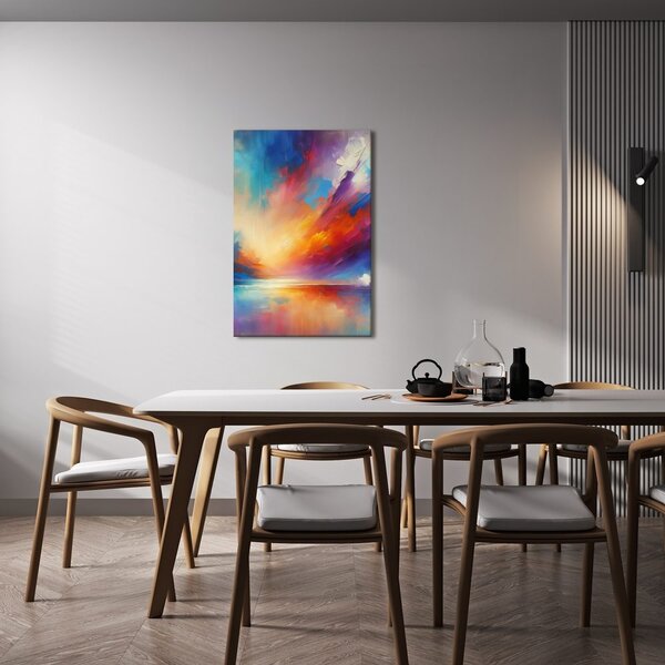 Quadro su tela – Tramonto in sfumature arcobaleno