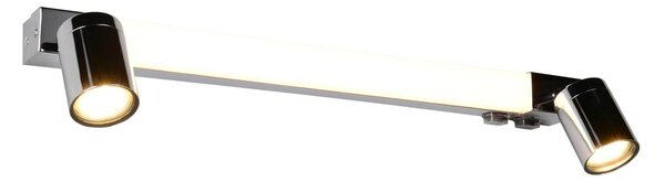 Lampada da parete LED color argento lucido Enrico – Trio