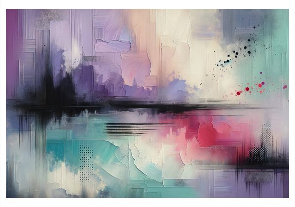 Quadro su tela – Palette armonica astratta di colori