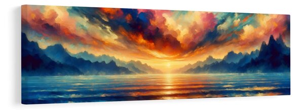 Quadro su tela – Acque calme al tramonto
