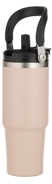 Bottiglia bottiglia da viaggio beige in acciaio inox 1 l Eco – Ladelle