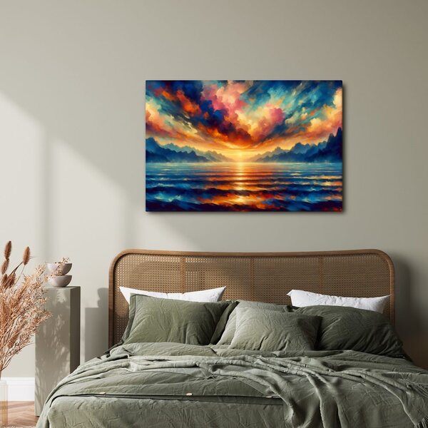 Quadro su tela – Tramonto sull'oceano