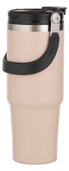 Bottiglia bottiglia da viaggio beige in acciaio inox 1 l Eco – Ladelle