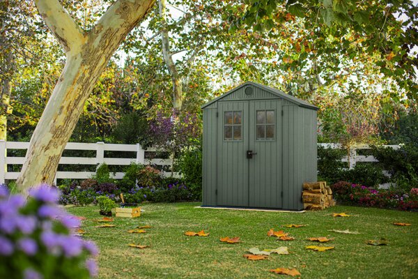 Casetta da Giardino Porta Attrezzi 190x122x221 cmin Evotech+ Keter Darwin 6x4 Verde