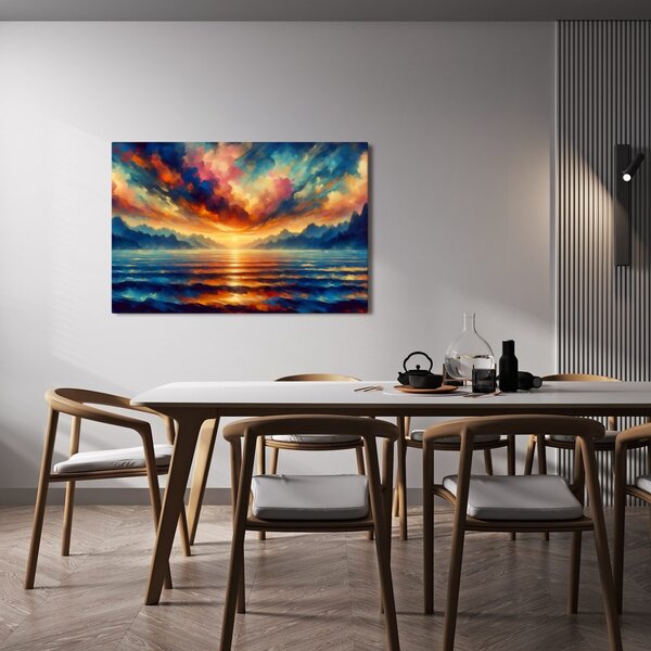 Quadro su tela – Tramonto sull'oceano