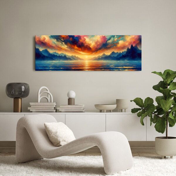 Quadro su tela – Acque calme al tramonto