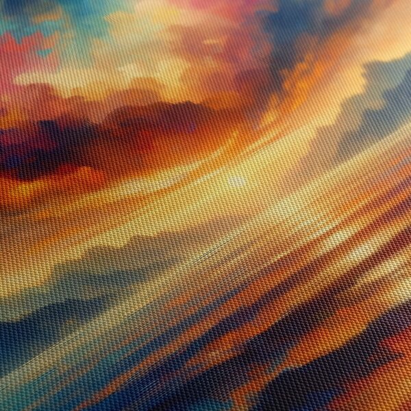 Quadro su tela – Cielo colorato sulle montagne