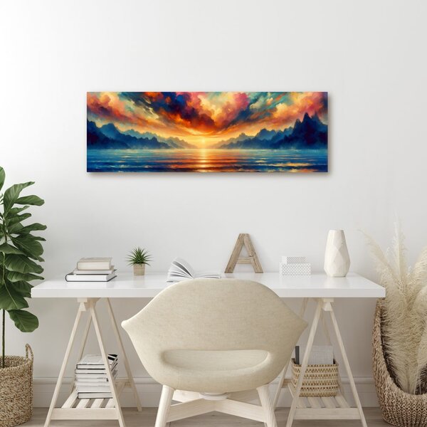 Quadro su tela – Acque calme al tramonto