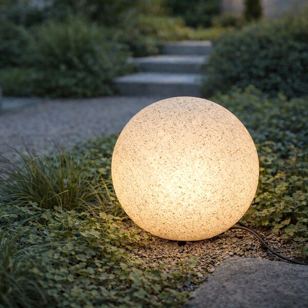 Lampada da esterno moderna grigia 35 cm IP65 - Nura
