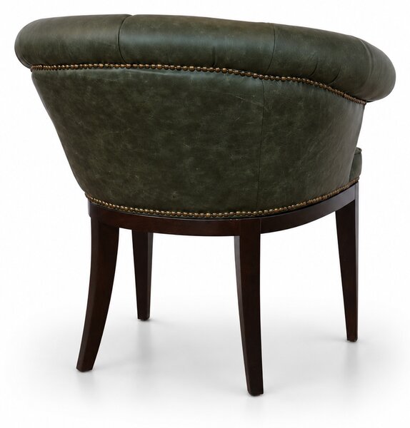 Sedia Chesterfield Diana Pelle Primo Fiore Premium – Eleganza Classica e Comfort Artigianale