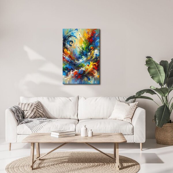 Quadro su tela – Vortice di energia e colori