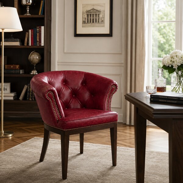 Sedia Chesterfield Diana Pelle Primo Fiore Premium – Eleganza Classica e Comfort Artigianale
